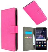 Roze Wallet Bookcase P Hoesje voor Huawei P8 Lite 2017