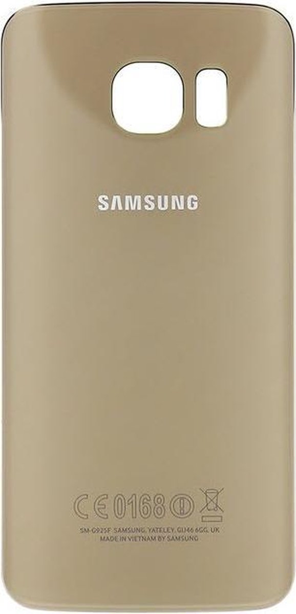Accudeksel geschikt voor de Samsung G925F Galaxy S6 Edge, goud