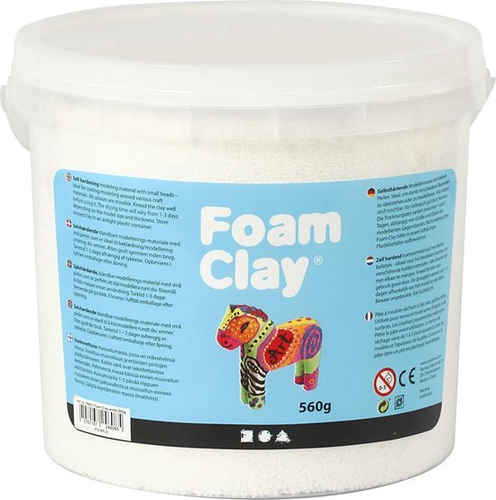 Foam Clay - Klei - 560 gr - Wit - Foam Clay