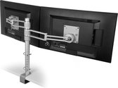 R-Go Tools Zepher 3 ECO - Twin Monitorarm, Verstelbaar / Zilver