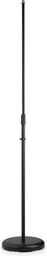 Microfoonstandaard - Vonyx MS100B in hoogte verstelbare microfoonstandaard - microfoonstatief - met stabiele voet - Zwart