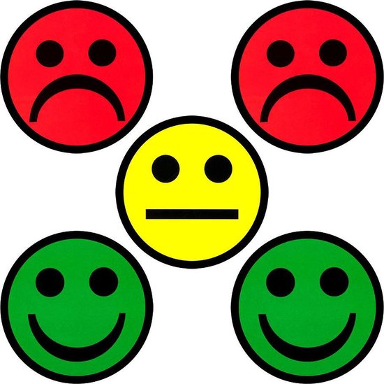 2DOBOARD Smiley Magnets Mix - 5 cm - 5 pièces: 2 vertes, 2 rouges et 1  jaune - Agenda... | bol.com