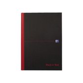 Notitieboek Oxford Black N Red A4 96vel Ruit 5mm Ass