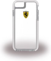 Ferrari Shockproof Back Cover Apple iPhone 6/6s Transparant/Wit