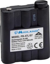 Midland PB-ATL/G7 Nikkel Metaal Hydride 800mAh 6V oplaadbare batterij/accu