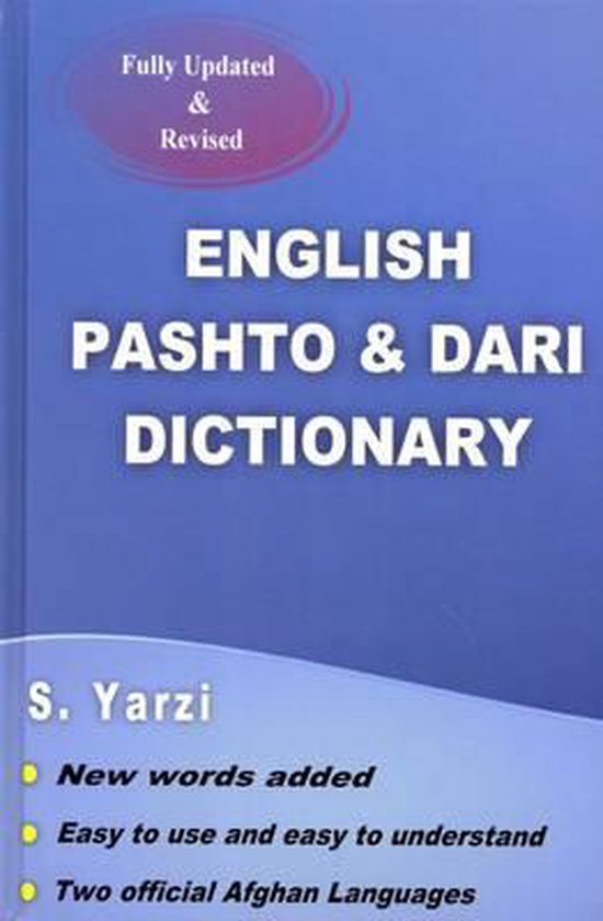 English Pashto Dari Dictionary 9780956144904 S Yarzi Boeken bol