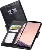 Samsung Galaxy S8 Plus Portemonnee Hoesje Booktype Wallet Case Zwart