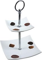 Cosy & Trendy Etagere Met 2 Niveaus - 15-15 cm x 24 cm