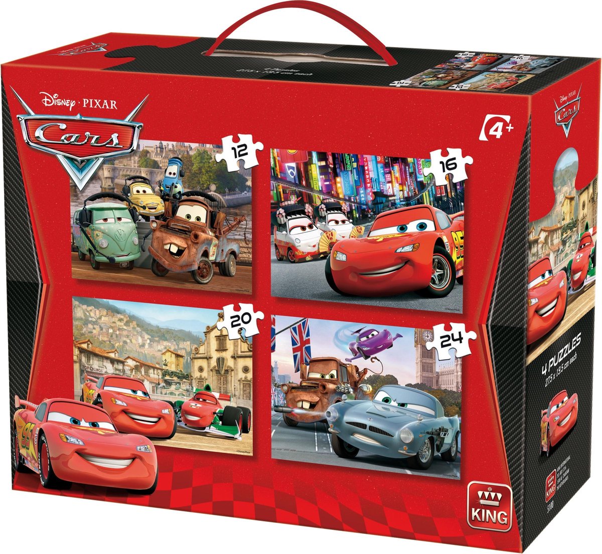 in 1 Puzzel Koffer Disney Cars |