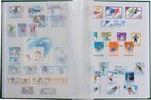 Postzegelinsteekalbum met 64 witte bladzijden - Basic W 64 blauw