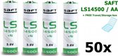 50 Stuks - SAFT LS14500 / AA Lithium batterij 3.6V