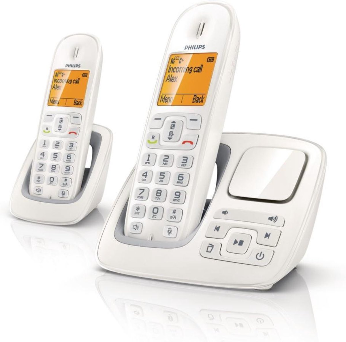 Philips CD2952W - Duo DECT telefoon met antwoordapparaat - Wit | bol.com