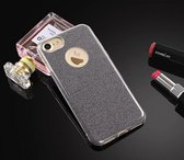 Xssive Glitter TPU Case - Back Cover voor Apple iPhone 7 / iPhone 8 / iPhone SE (2020) - Grijs