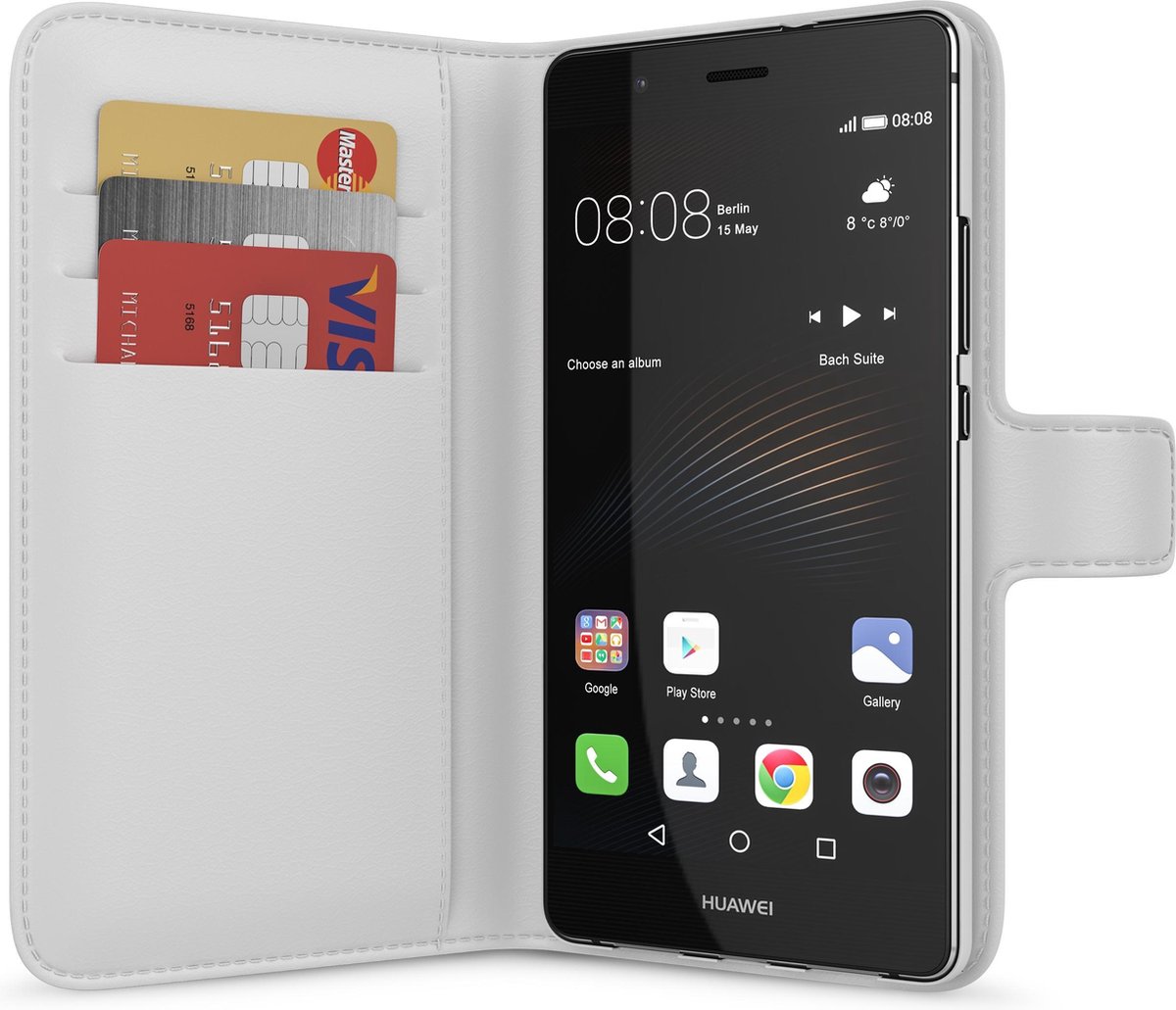 BeHello Huawei P9 Lite Wallet Case White