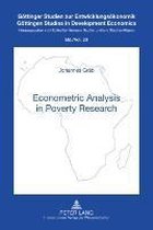 Econometric Analysis in Poverty Research