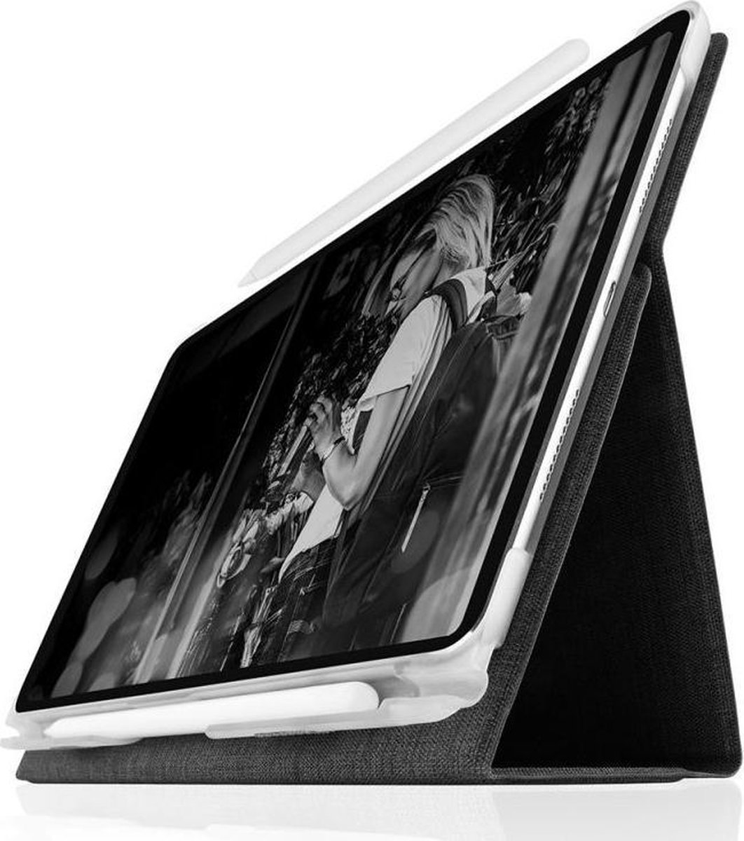 STM Atlas Apple iPad Pro 12.9 (2018) Flip Hoes Zwart
