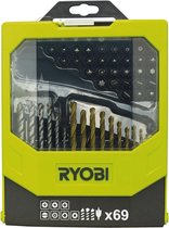 Ryobi RAK69MIX Boor/schroefbitset (69-delig)