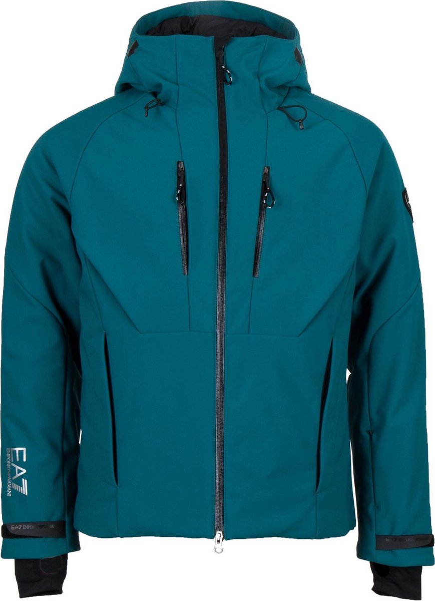 golf Zwerver Arbitrage EA7 Ski Bomber Wintersportjas - Maat L - Mannen - blauw/groen | bol.com