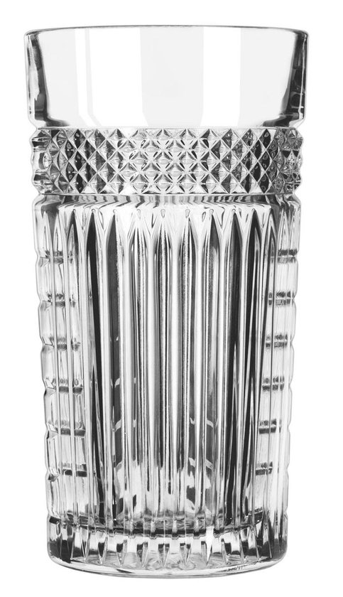 Libbey Longdrinkglas Radiant - 470 ml / 47 cl - 6 stuks - vintage design - vaatwasserbestendig - hoge kwaliteit - Libbey