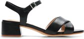 Clarks Sheer35 Strap Dames Sandalen - Black Leather - Maat 38