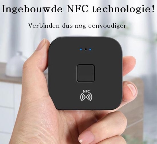Bluetooth Audio Ontvanger - Draadloze audio adapter - Receiver voor bureau, televisie & auto - Incl. 3 aansluitkabels - Desktop - Met NFC - Bluetooth Adapter - Bluetooth Dongle - Vodom