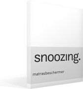 Snoozing - Badstof - Matrasbeschermer - Lits-jumeaux - 180x200 cm - Wit