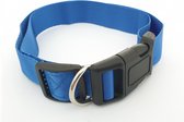 Halsband hond - 36-60cm x 2.5cm - Blauw