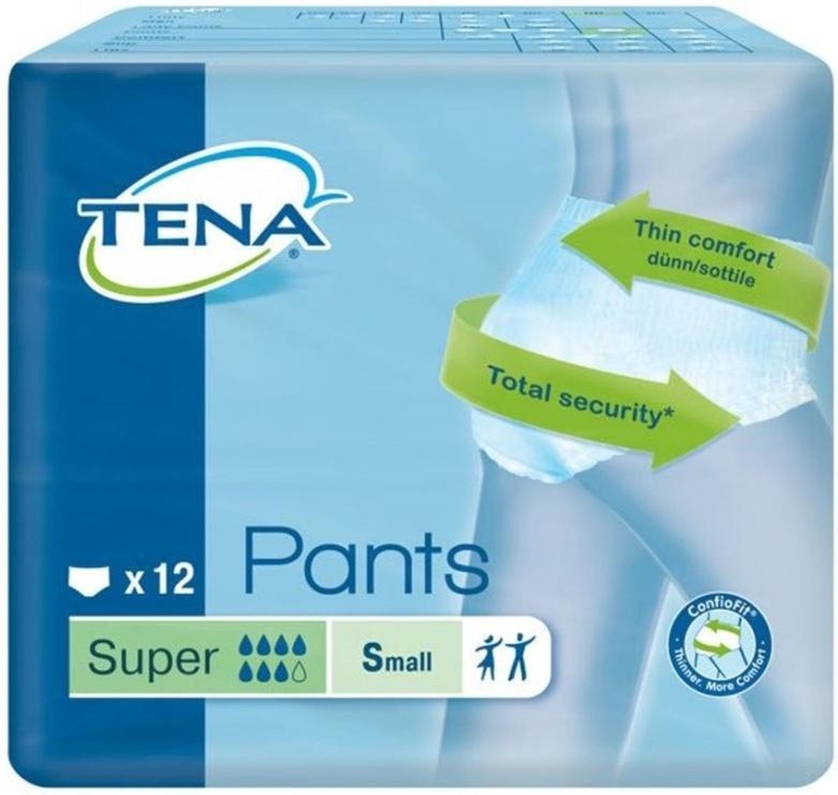 Goedkoopste Tena Pants Super - mt S - 12 st - Incontinentiebroekjes