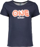B.Nosy Meisjes T-shirt - multi stripe glitter - Maat 92