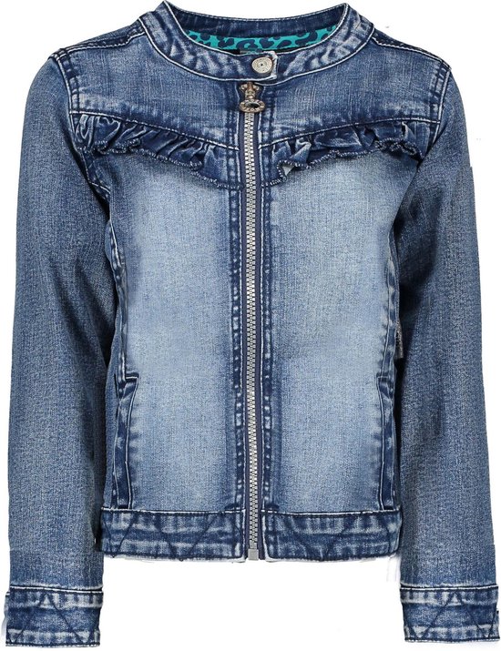 | B.Nosy Meisjes Spijkerjas middle denim Maat 110 | B.Nosy Meisjes Spijkerjas middle denim Maat 110