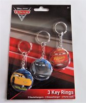 Disney Pixar Cars Set van 3 sleutelhangers