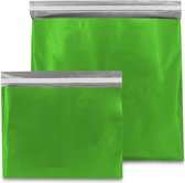 Plastic verzendzakken Groen 400 x 300 mm (M) - 100 micron - (kleding - webshop) - 20 stuks