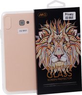 TPU hoesje Iphone XS MAX voor een ultieme bescherming + Privacy Glass voor IPhone XS MAX