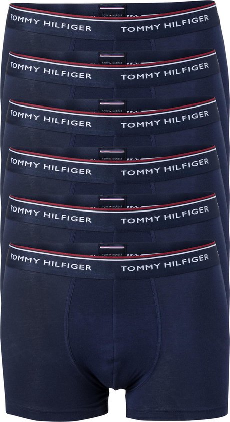Tommy Hilfiger trunks (2x 3-pack) - heren boxers normale lengte - blauw -  Maat: M | bol.com