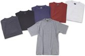 Big Size T-shirt katoen royaal blauw, maat XXXL