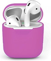 Siliconen case geschikt voor Apple Airpods - paars