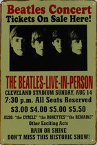 Concertbord - Beatles Concert Cleveland Stadium