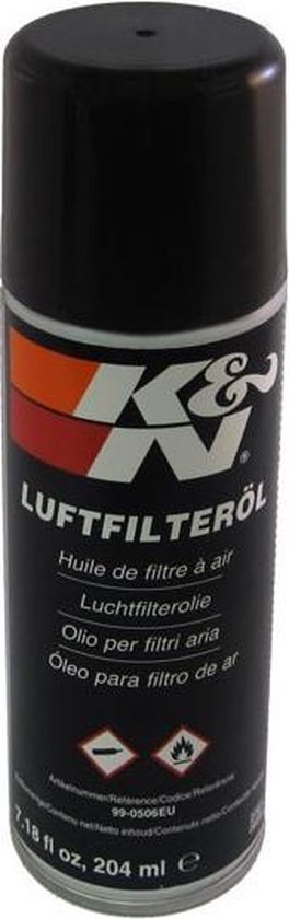 K&N huile de remplacement pour filtre en aérosol 204 ml (99-0506EU) | bol