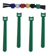 Kabelbinders Klittenband Hersluitbaar – 50 stuks - Tie Wraps - Kabel Organiser - Groen