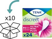 TENA Discreet Ultra Mini Plus inlegkruisjes - 10 pakken á 24 stuks