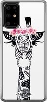 Samsung S20 Plus hoesje siliconen - Giraffe | Samsung Galaxy S20 Plus case | multi | TPU backcover transparant