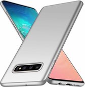 Ultra thin geschikt voor Samsung Galaxy S10 case - zilver