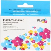 FLWR - Inktcartridge / 16XL / Cyaan - Geschikt voor Epson