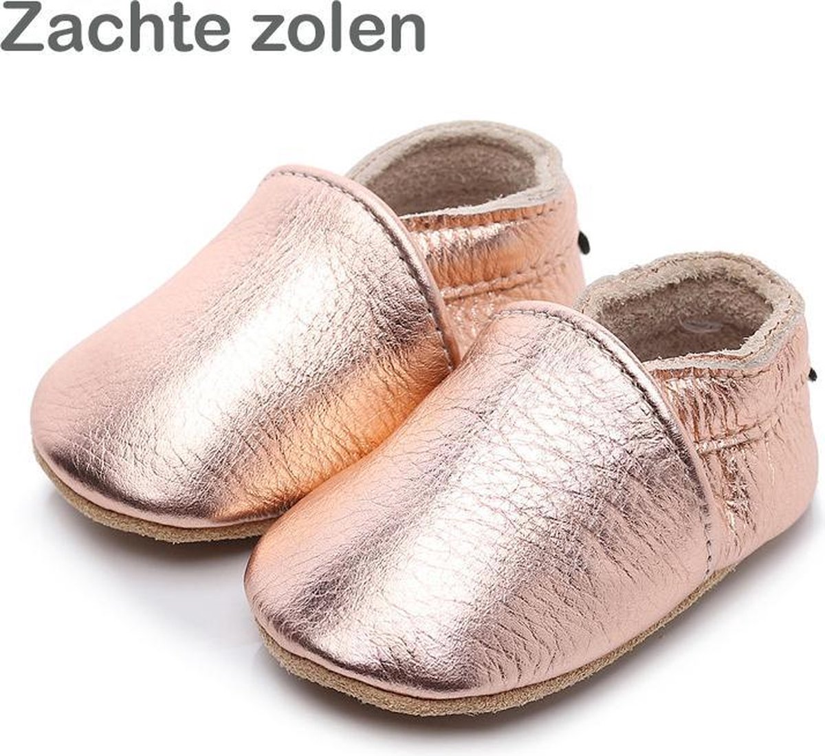 Leren Baby Slofjes Rose 12 tot 18 maanden Leer Babyschoenen Meisje . bol