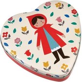 Rex London Roodkapje Tin Box hart - Heart Shape Tin