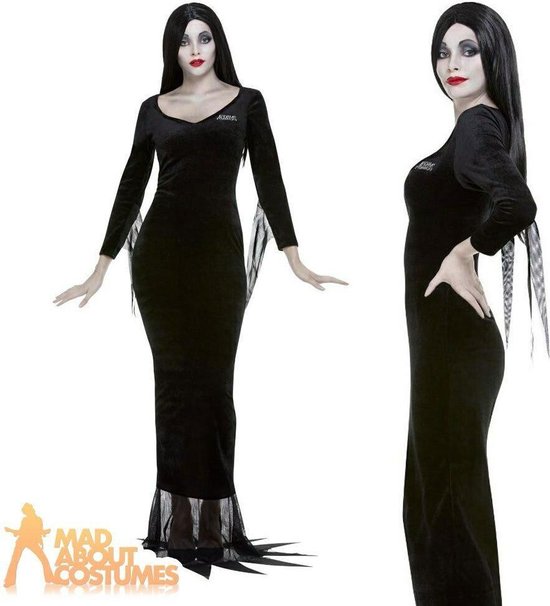 SMIFFY'S - Morticia Addams Family kostuum voor dames - M | bol