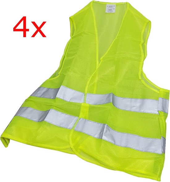 Gilet de sécurité en polyester vert lime (réfléchissant) Safety