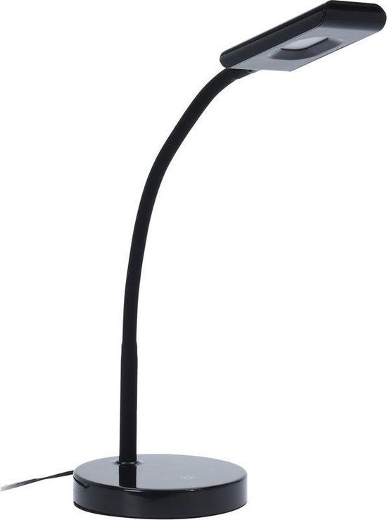 Zwarte bureaulamp LED verlichting 38 cm - Touchlamp - Dimbaar 3 standen  -... | bol.com
