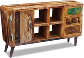 Dressoir Bruin Antiek Hout Ladekast (Incl LW 3d klok) - wandkast - Tv kast- opbergkast - Boekenkast - opbergkast - Kast met lades - Sidetable - Wandtafel
