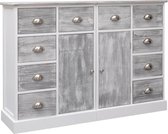 Ladekast Grijs Hout (Incl LW 3d klok) / schoenenkast / dressoir kast / gangkast schoenen kast / commode kast / Kast met lades